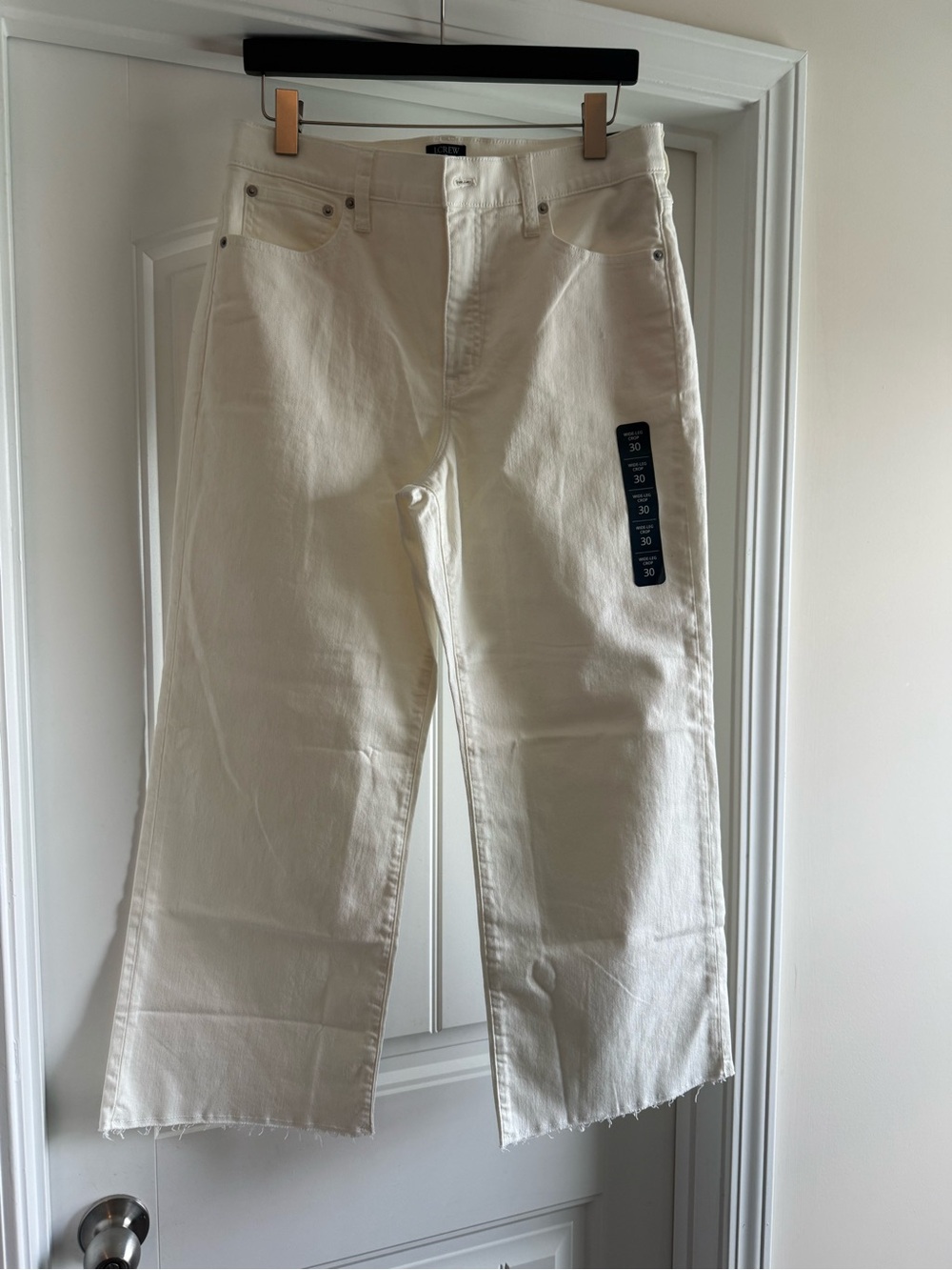 NWT J.Crew Factory wide-leg jean in all day stretch, size 30 - Picture 4 of 6